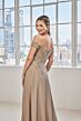 Mori Lee 73131 Off The Shoulder Sweetheart Neck Beaded A-Line Dress