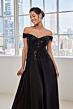 Mori Lee 73131 Off The Shoulder Sweetheart Neck Beaded A-Line Dress
