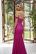 Mori Lee 49102 Godet Skirt Sheer Back Sequin Dress