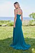 Mori Lee 49127 Lace Corset High Slit Dress