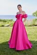 Mori Lee 49129 Detachable Sleeves Lace-Up Dress