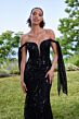 Mori Lee 49166 Tie Sleeves Off The Shoulder Embellished Dress