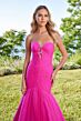 Mori Lee 49182 Detachable Sleeves Ruched Trumpet Dress