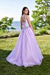 Mori Lee 49189 Sequin Corset Basque Waist Dress
