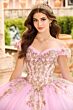Princesa by Ariana Vara PR30152 Basque Waist Ombre Quinceanera Dress