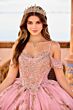 Princesa by Ariana Vara PR30153 Beaded Cold-Shoulder Quinceanera Gown
