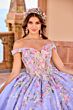 Princesa by Ariana Vara PR30155 Floral Illusion Corset Quince Dress