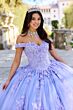 Princesa by Ariana Vara PR12263 Floral Appliques Off The Shoulder Sweet 16 Dress