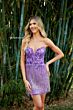 Primavera Couture 4258 Fringe Skirt Strapless Dress