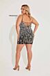 Primavera Couture 14064 Spaghetti Strap Embellished Plus Size Dress