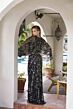 Primavera Couture 12189 Cape Sleeve V-Neck Beaded Dress