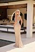 Primavera Couture 13131 Beaded Sleeveless V-Neck Dress