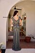 Primavera Couture 13135 V-Back Beaded Cap Sleeve Dress