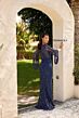 Primavera Couture 13136 Jewel Neck Cutaway Sleeve Dress