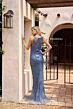 Primavera Couture 13140 Scoop Neck Beaded Sleeveless Dress