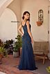 Primavera Couture 13143 Slim Strap Beaded Mermaid Dress
