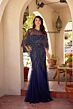 Primavera Couture 13145 Sweetheart Neck Sheer Capelet Dress