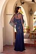 Primavera Couture 13145 Sweetheart Neck Sheer Capelet Dress