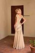 Primavera Couture 13148 Cap Sleeve Godet Skirt Beaded Dress
