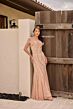 Primavera Couture 13155 Square Neck Beaded Mermaid Dress