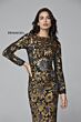 Primavera Couture 1401 Bateau Neck Long Sleeve Dress