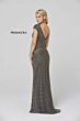 Primavera Couture 3674 Cap Sleeve V-Neck Beaded Dress