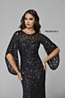 Primavera Couture 9713 Cutaway Sleeve Scoop Neck Dress