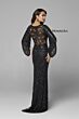 Primavera Couture 9713 Cutaway Sleeve Scoop Neck Dress