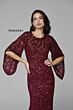 Primavera Couture 9713 Cutaway Sleeve Scoop Neck Dress