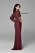 Primavera Couture 9713 Cutaway Sleeve Scoop Neck Dress