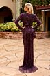 Primavera Couture 12209 Long Sleeve V-Neck Dress