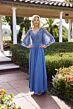 Primavera Couture 13162 Cape Sleeve A-Line Dress