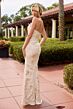 Primavera Couture 13163 Asymmetric Neck Draped Strapless Dress