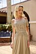 Primavera Couture 13164 Off-The-Shoulder Beaded Top Dress