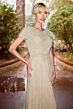 Primavera Couture 13169 Short Sleeve Beaded Bodice Dress