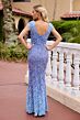 Primavera Couture 13173 Cap Sleeve Beaded Lace Dress