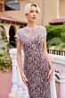 Primavera Couture 13173 Cap Sleeve Beaded Lace Dress