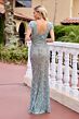 Primavera Couture 13173 Cap Sleeve Beaded Lace Dress