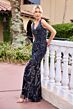 Primavera Couture 13176 Beaded Sleeveless V-Neck Dress