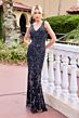 Primavera Couture 13176 Beaded Sleeveless V-Neck Dress