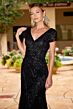 Primavera Couture 13178 Cap Sleeve Fit And Flare Dress