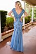 Primavera Couture 13178 Cap Sleeve Fit And Flare Dress