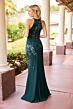 Primavera Couture 13180 Beaded Bodice Halter Neck Dress