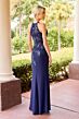 Primavera Couture 13180 Beaded Bodice Halter Neck Dress