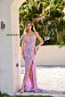 Primavera Couture 3073 High Slit Cross Back Dress