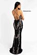 Primavera Couture 3211 Lace-Up Back Beaded V-Neck Dress