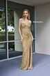 Primavera Couture 4130 Ruched Skirt High Slit Dress