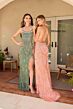 Primavera Couture 4156 Scoop Neck Lace-Up Back Dress