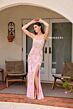 Primavera Couture 4156 Scoop Neck Lace-Up Back Dress
