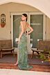 Primavera Couture 4156 Scoop Neck Lace-Up Back Dress